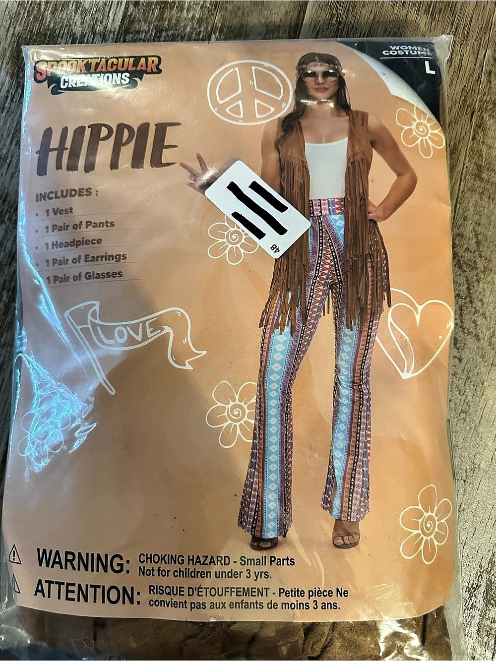 Hippie Costume  Large NWT